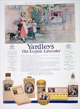 Advert for the Yardley's Old English Lavender range, 1923. Artist: Unknown