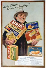 Advert for Bird's foods, 1920. Artist: Unknown