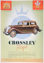 Advert for the Crossley Regis car, 1935. Artist: Unknown