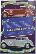 Advert for Park Ward and Co car coachwork, 1937. Artist: Unknown