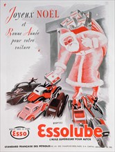 Christmas advert for Essolube motor oil, 1938. Artist: Unknown