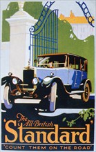 Advert for Standard motor cars, 1920s. Artist: Unknown