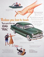 Advert for Ford cars, 1949. Artist: Unknown