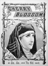 Advert for Cherry Blossom toiletries, 1893. Artist: Unknown