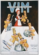 Advert for Vim cleanser and polisher, 1919. Artist: Unknown