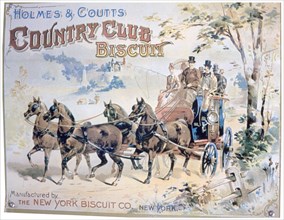 Advert for Holmes and Coutts Country Club Biscuits. Artist: Unknown