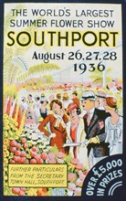Advert for the Southport Flower Show, Lancashire, 1936. Artist: Unknown