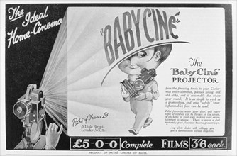 Advert for the Pathe 'Babycine' film projector, 1926. Artist: Unknown