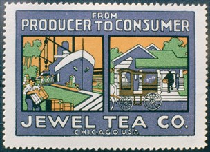 Label advertising the Jewel Tea Co of Chicago, USA. Artist: Unknown