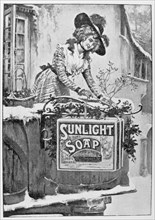 Advert for Sunlight soap, 1903. Artist: Unknown