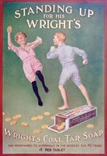 Advert for Wright's coal tar soap, 1909. Artist: Unknown