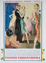 Advert for Celanese Fashion Fabrics, 1928. Artist: Unknown
