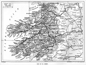Map of County Kerry, Ireland, 1924-1926. Artist: Unknown