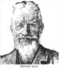 George Bernard Shaw, Irish playwright, 1926.Artist: Brill