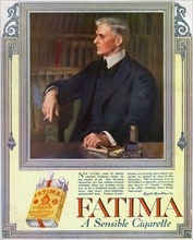 Advert for Fatima cigarettes, 1916. Artist: Unknown