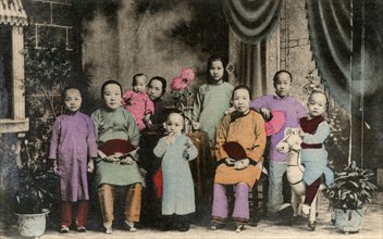 Chinese family, Hong Kong, 20th century. Artist: Unknown