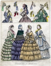 'The newest fashion for September, 1854'. Artist: Unknown