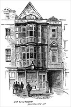 The Sir Paul Pindar public house, Bishopsgate Street, London, 1887. Artist: Unknown