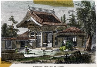American legation at Yeddo (Edo), Japan, 19th century. Artist: Richardson