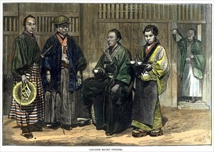 Japanese escort officers, 1874. Artist: Unknown