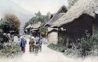 Peasant housing, Japan, 20th century. Artist: Unknown