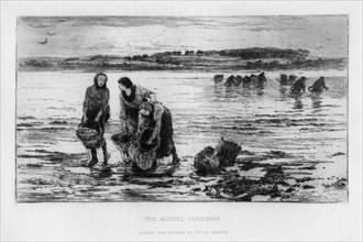 'The Mussel Gatherers', c1890.Artist: Colin Hunter