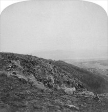 South slope of Spion Kop, South Africa, Boer War, 1901.Artist: Underwood & Underwood
