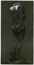 A woodcut after a statue by Rodin, 1898.Artist: Auguste Lepere