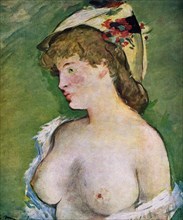 'Blonde Woman with Bare Breasts', 1878.Artist: Edouard Manet
