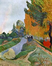 'Landscape in Arles near the Alyscamps', 1888 (1939).Artist: Paul Gauguin