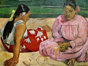 'Tahitian Women on the Beach', 1891 (1939).Artist: Paul Gauguin