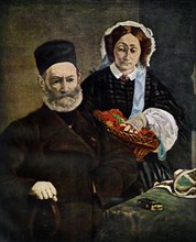 'Portrait of Monsieur and Madame Auguste Manet', 1860 (1938).Artist: Edouard Manet