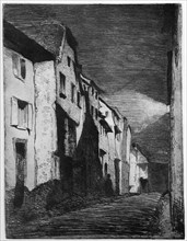 'Street at Saverne', 19th century (1904).Artist: James Abbott McNeill Whistler