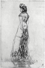 'Maude, Standing', 1873 (1904).Artist: James Abbott McNeill Whistler
