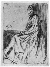 'Maude, Seated', 19th century (1904).Artist: James Abbott McNeill Whistler