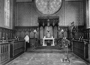 The Chancel, Catholic Apostolic Church, Albury Park, Surrey, 1904. Artist: Unknown