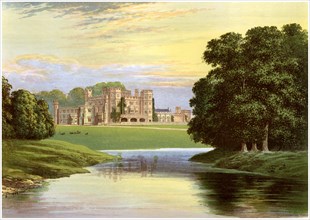 Sundorne Castle, near Shrewsbury, Shropshire, home of the Corbet-Pigott family, c1880. Artist: Unknown