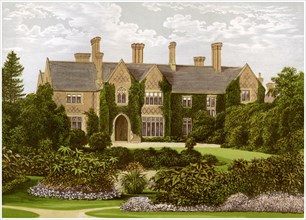 Oxley Manor, Staffordshire, home of the Staveley-Hill family, c1880. Artist: Unknown