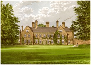 Nether Hall, Suffolk, home of the Greene family, c1880. Artist: Unknown