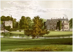Broughton Castle, Oxfordshire, home of Lord Saye and Sele, c1880. Artist: Unknown
