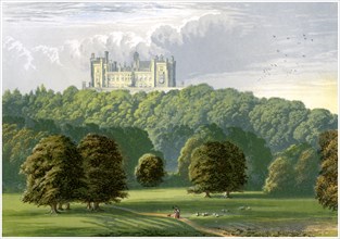 Belvoir Castle, Leicestershire, home of the Duke of Rutland, c1880. Artist: Unknown