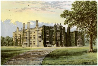 Drakelowe Hall, Derbyshire, home of Baronet Gresley, c1880. Artist: Unknown