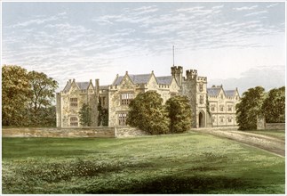 Wytham Abbey, Oxfordshire, home of the Earl of Abingdon, c1880. Artist: Unknown