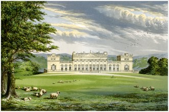 Harewood House, Yorkshire, home of the Earl of Harewood, c1880. Artist: Unknown