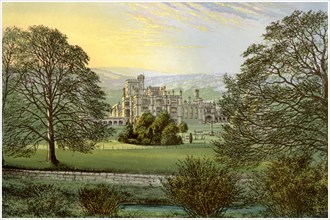 Ilam Hall, Staffordshire, home of the Hanbury family, c1880. Artist: Unknown