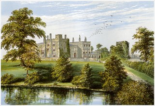 Ripley Castle, Yorkshire, home of Baronet Ingilby, c1880. Artist: Unknown