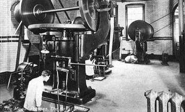 The Medal Press, the Royal Mint, Tower Hill, London, early 20th century. Artist: Unknown