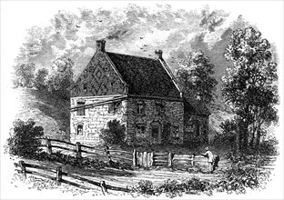 Old Dutch house, Long Island, New York, 18th century (c1880). Artist: Unknown
