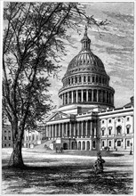 View of the Capitol, Washington DC, USA, c1880. Artist: Unknown