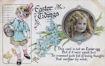 'Easter Tidings', greetings card, c1923. Artist: Unknown